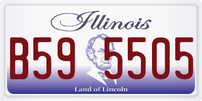 IL license plate B595505