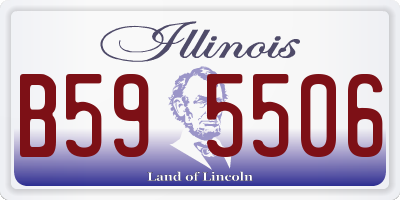 IL license plate B595506