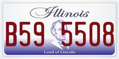 IL license plate B595508