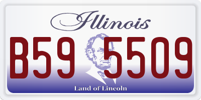 IL license plate B595509