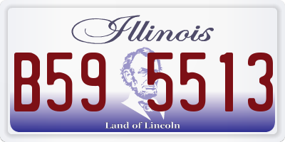 IL license plate B595513