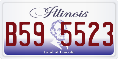 IL license plate B595523