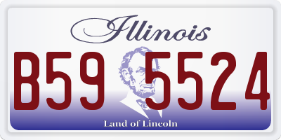IL license plate B595524