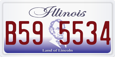 IL license plate B595534