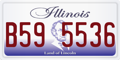 IL license plate B595536