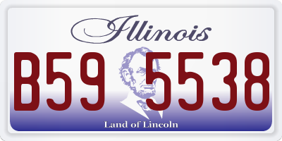 IL license plate B595538
