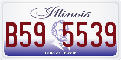 IL license plate B595539