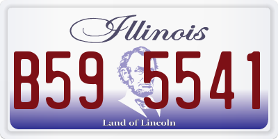 IL license plate B595541