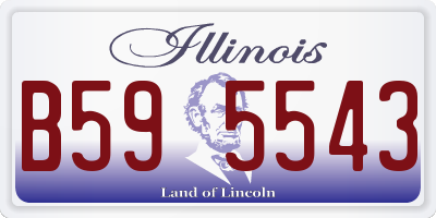 IL license plate B595543
