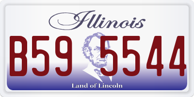 IL license plate B595544