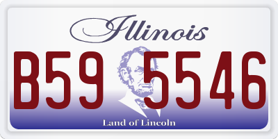 IL license plate B595546