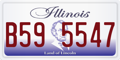 IL license plate B595547