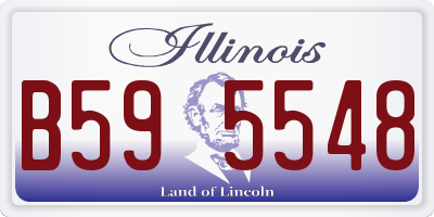IL license plate B595548