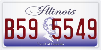 IL license plate B595549