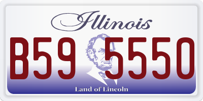 IL license plate B595550