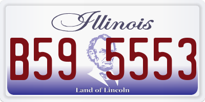 IL license plate B595553