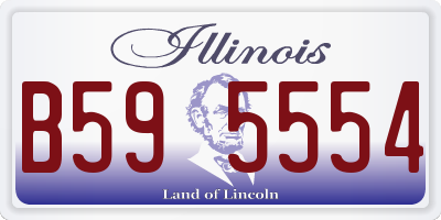 IL license plate B595554