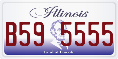 IL license plate B595555