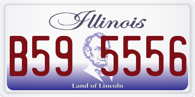 IL license plate B595556