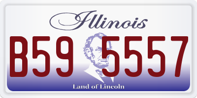 IL license plate B595557