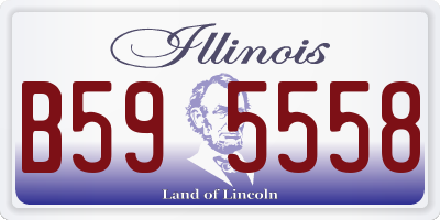 IL license plate B595558