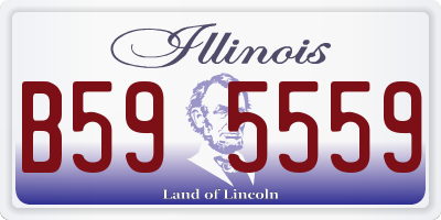 IL license plate B595559