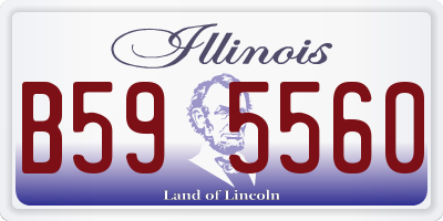 IL license plate B595560