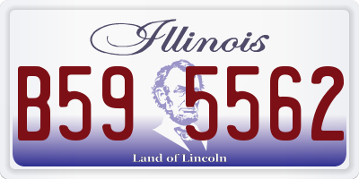 IL license plate B595562
