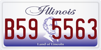 IL license plate B595563