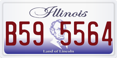 IL license plate B595564