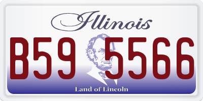 IL license plate B595566