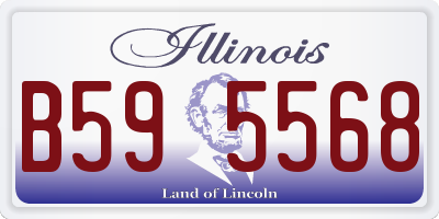 IL license plate B595568