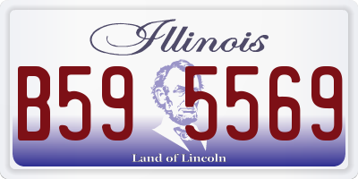 IL license plate B595569