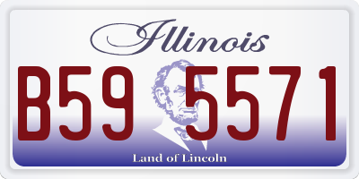 IL license plate B595571