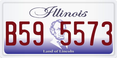 IL license plate B595573