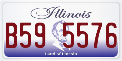 IL license plate B595576