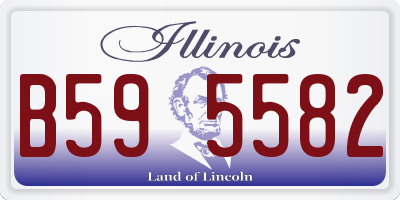 IL license plate B595582
