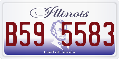 IL license plate B595583