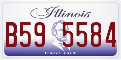IL license plate B595584