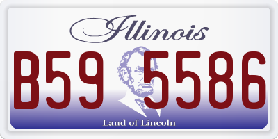 IL license plate B595586