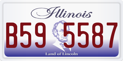 IL license plate B595587