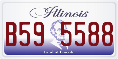IL license plate B595588
