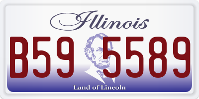 IL license plate B595589
