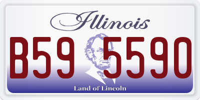 IL license plate B595590