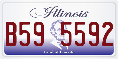 IL license plate B595592