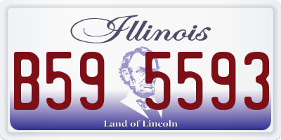 IL license plate B595593