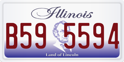 IL license plate B595594