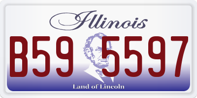 IL license plate B595597