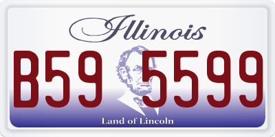 IL license plate B595599