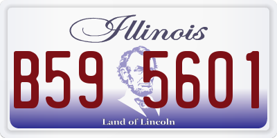 IL license plate B595601